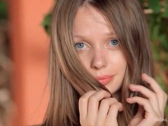 KiloPantyhose presents: Short pink skirt on a sweet small tits teen