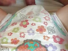 KiloPantyhose presents: Boy and girl in wet goodnites diapers plat with a dildo sex