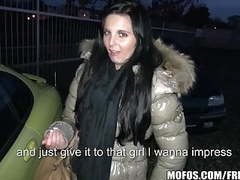 KiloPantyhose presents: Public pickups - young czech exhibitionist fucks for cash