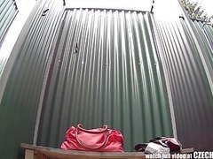 KiloPantyhose presents: Amazing young girl shower voyeur