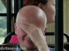 KiloPantyhose presents: Public sex in a city bus