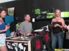 KiloPantyhose presents: Amateurs flash their sexy tits in group video