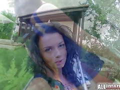 KiloPantyhose presents: Allinternal anal creampie for hot brunette who loves a rough