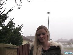 KiloPantyhose presents: Public agent katy pearl gets her tight pussy fucked in a car