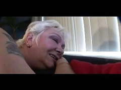 KiloPantyhose presents: Tattoo granny fingers and sucks
