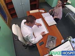KiloPantyhose presents: Fakehospital horny saleswoman strikes a deal with the dr