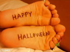 KiloPantyhose presents: Halloween feet soles & toe rings