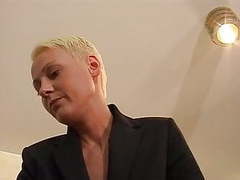 KiloPantyhose presents: Short hair blonde fraulein boss