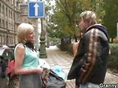 KiloPantyhose presents: Granny prostitute fucked hard by young cock