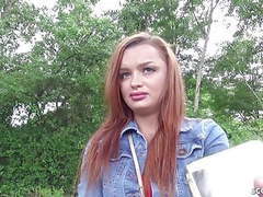 KiloPantyhose presents: German scout - redhead daphne rough public casting fuck