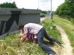 KiloPantyhose presents: Beautiful german girl fucked on the road