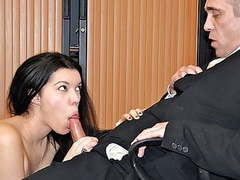 KiloPantyhose presents: She gets fucked by the bank manager