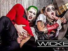 KiloPantyhose presents: Wicked - harley quinn fucks joker & batman