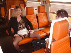KiloPantyhose presents: Virgin boy and nasty mom in train