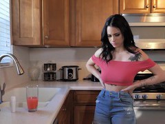 KiloPantyhose presents: Brunette melody foxx enjoys while giving her man a blowjob, Couple, Hardcore, Brunettes, Long Hair, Jeans, Pussy, Shaved Pussy, Tattoo, Natural Tits, Blowjob, Hot Ass, Cowgirl, Missionary, Doggystyle