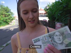 KiloPantyhose presents: Round butt stranger stacy cruz takes money to ride a hard dick