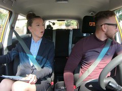 KiloPantyhose presents: Hardcore fucking in the car with clothed brunette amylia argan