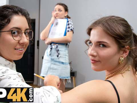 KiloPantyhose presents: Vip4k. lesbians is a perfect work break for these office whores