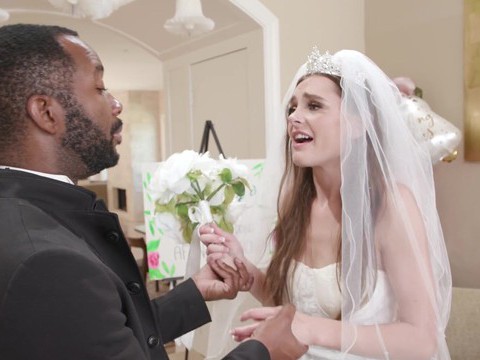 KiloPantyhose presents: Hardcore interracial gangbang with hot ass bride aften opal. hd