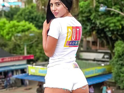 KiloPantyhose presents: Puti shorts - hot amateur latina mami sits on my huge dick cfnm