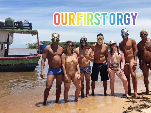 KiloPantyhose presents: I took my wives to a gangbang with my friends on an old boat in salvador