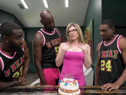KiloPantyhose presents: Interracial gangbang with a horny blonde babe - cory chase