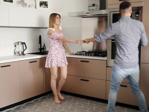 KiloPantyhose presents: Blonde fanta sie with good tits wearing lingerie gets dicked