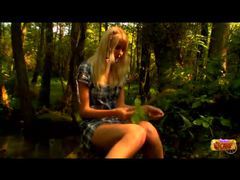 KiloPantyhose presents: Teen in the woods stripping