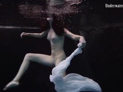 KiloPantyhose presents: Balletic underwater swimming with a teen beauty
