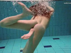 KiloPantyhose presents: Underwater with a busty naked babe as she swims