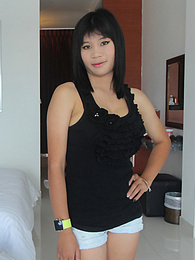KiloPantyhose presents: Stunning Thai babe with big puffy tits gets a creampie surprise