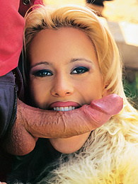 KiloPantyhose presents: Blonde Cora Works Hard With Mouth and Ass to Get a Facial