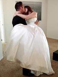 KiloPantyhose presents: Bride with big fake tits Veronica Vain gets her trimmed pussy nailed deep
