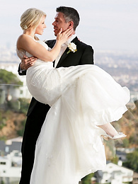 KiloPantyhose presents: Hot blonde Anikka Albrite consummates her marriage vows after getting married