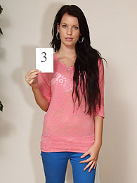 KiloPantyhose presents: Intriguing teen Angela A gets naked in a casting and shows her hot ass and pussy