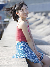 KiloPantyhose presents: Asian teen Chisaki Morito demonstrates her tiny tits and demonstrates her exposed body outdoors